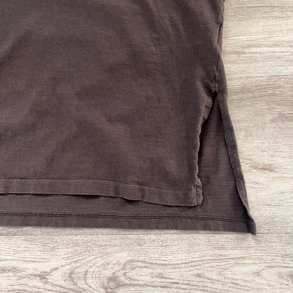Mersea Catalina turtleneck tee soft clay brown medium - Picture 6 of 9